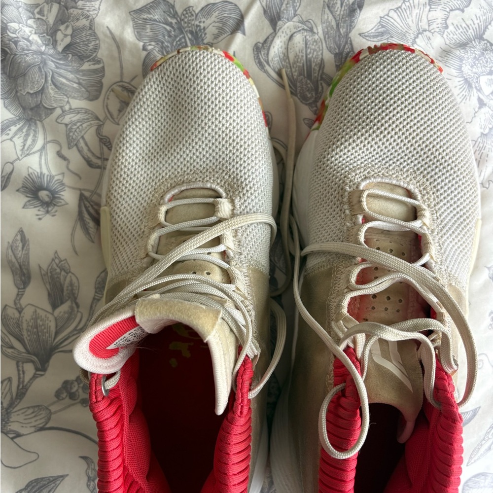 Adidas Dame 5 All Skate Red and White Men's Basketball Shoes Size 9.5 - Picture 4 of 7